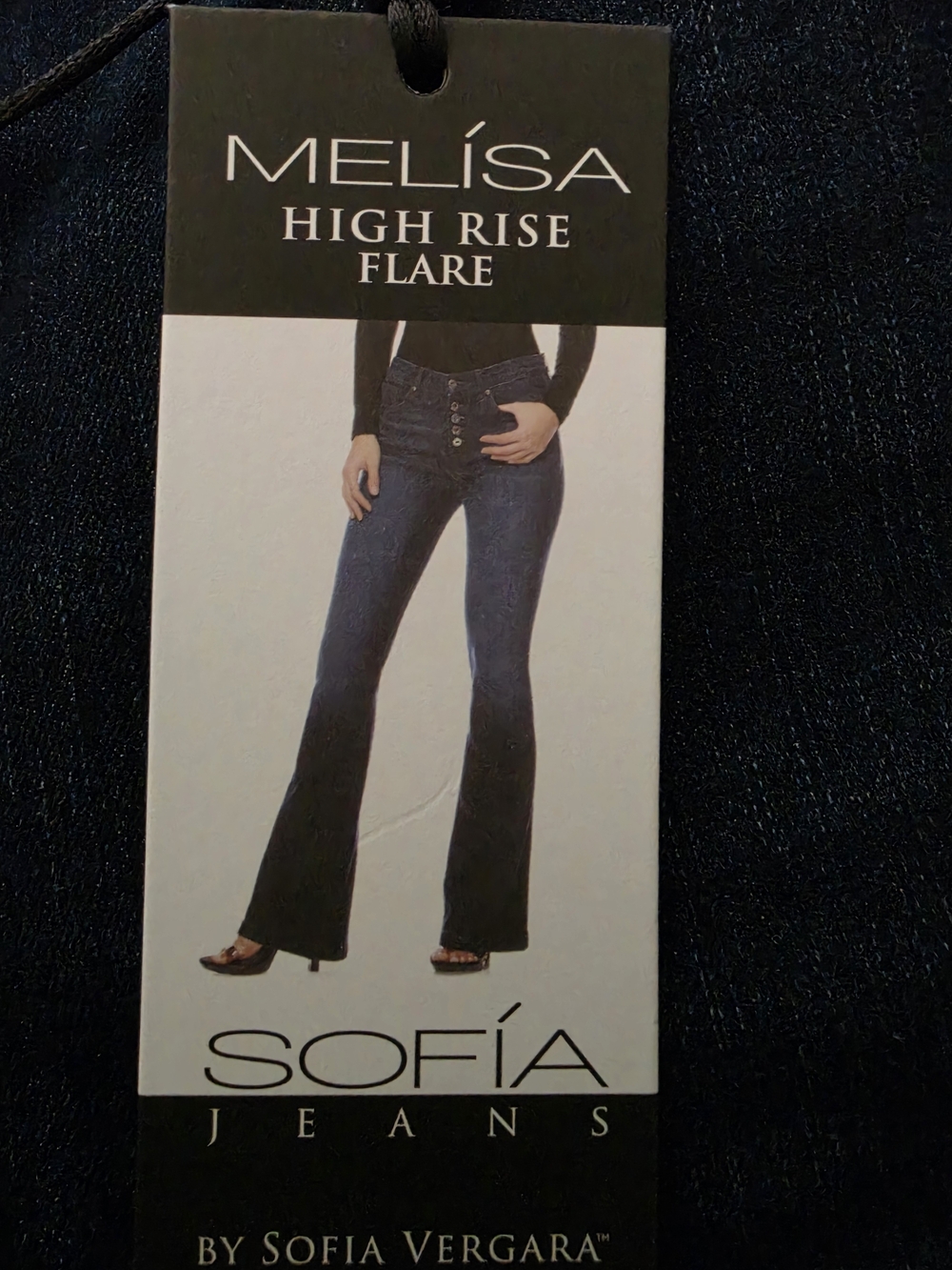 sofia by sofia vergara Dark Blue High Rise Flare Jeans 16S